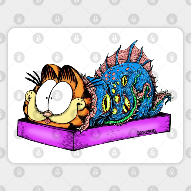 Cat Box Magnet by Robisrael